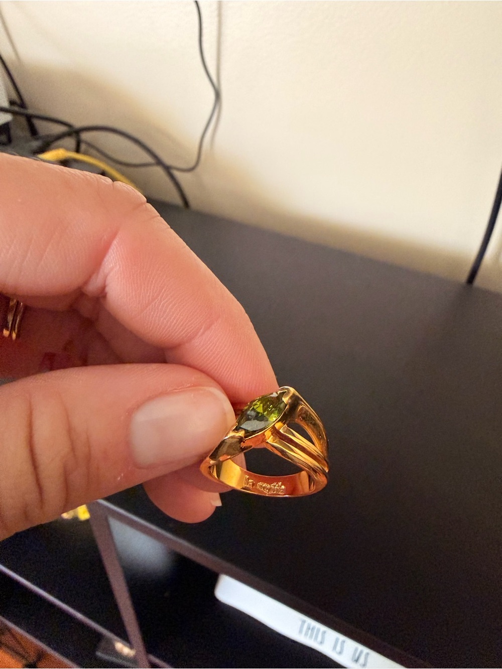 Gold tone ring